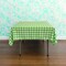 Gingham Checkered Square Tablecloth 58 x 58 Inch Yarn Dyed Polyester